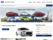 Tablet Screenshot of busseltonhyundai.com.au